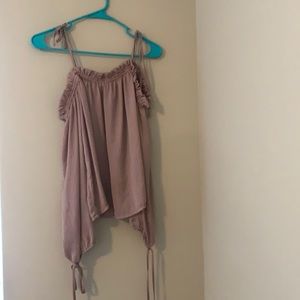 Pink off the shoulder top